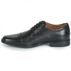 Chaussures Homme Derbies Clarks TILDEN CAP Noir -Derbies Soldes Boutique 10143098 500 D