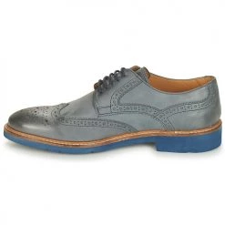 Chaussures Homme Derbies André FLOWER Gris / Bleu -Derbies Soldes Boutique 13478015 500 D