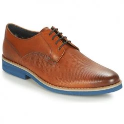 Chaussures Homme Derbies André CANOE Cognac / Bleu