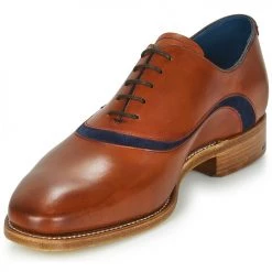 Chaussures Homme Richelieu Barker EMERSON Marron / Bleu -Derbies Soldes Boutique 16659368 500 C