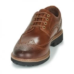 Chaussures Homme Derbies Clarks BATCOMBE WING Camel -Derbies Soldes Boutique 17674181 500 C