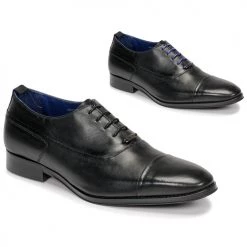 Chaussures Homme Richelieu Azzaro LITCHI Noir