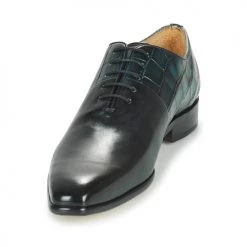 Chaussures Homme Richelieu Melvin & Hamilton LANCE 61 Noir / Bleu -Derbies Soldes Boutique 18985334 500 C