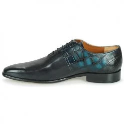 Chaussures Homme Richelieu Melvin & Hamilton LANCE 61 Noir / Bleu -Derbies Soldes Boutique 18985334 500 D