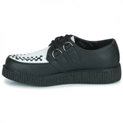 Chaussures Derbies TUK VIVA LOW TOE CREEPER Noir / Blanc -Derbies Soldes Boutique 19824296 500 D