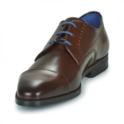 Chaussures Homme Derbies Azzaro GARONNE Cognac -Derbies Soldes Boutique 19924388 500 C