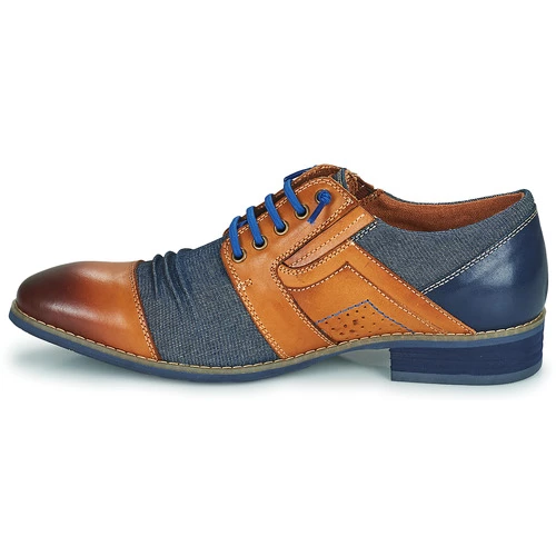 Chaussures Homme Derbies Kdopa CARLOS Camel / Bleu 4 Chaussures Homme Derbies Kdopa CARLOS Camel / Bleu – Image 4