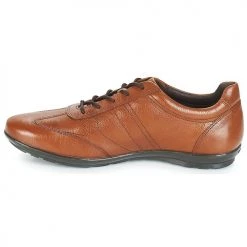 Chaussures Homme Derbies Geox UOMO SYMBOL Marron -Derbies Soldes Boutique 8308616 500 D